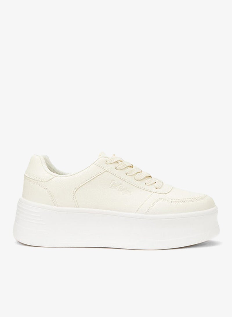 Lee Cooper Women's Solid Lace-Up Sneakers - Image 2